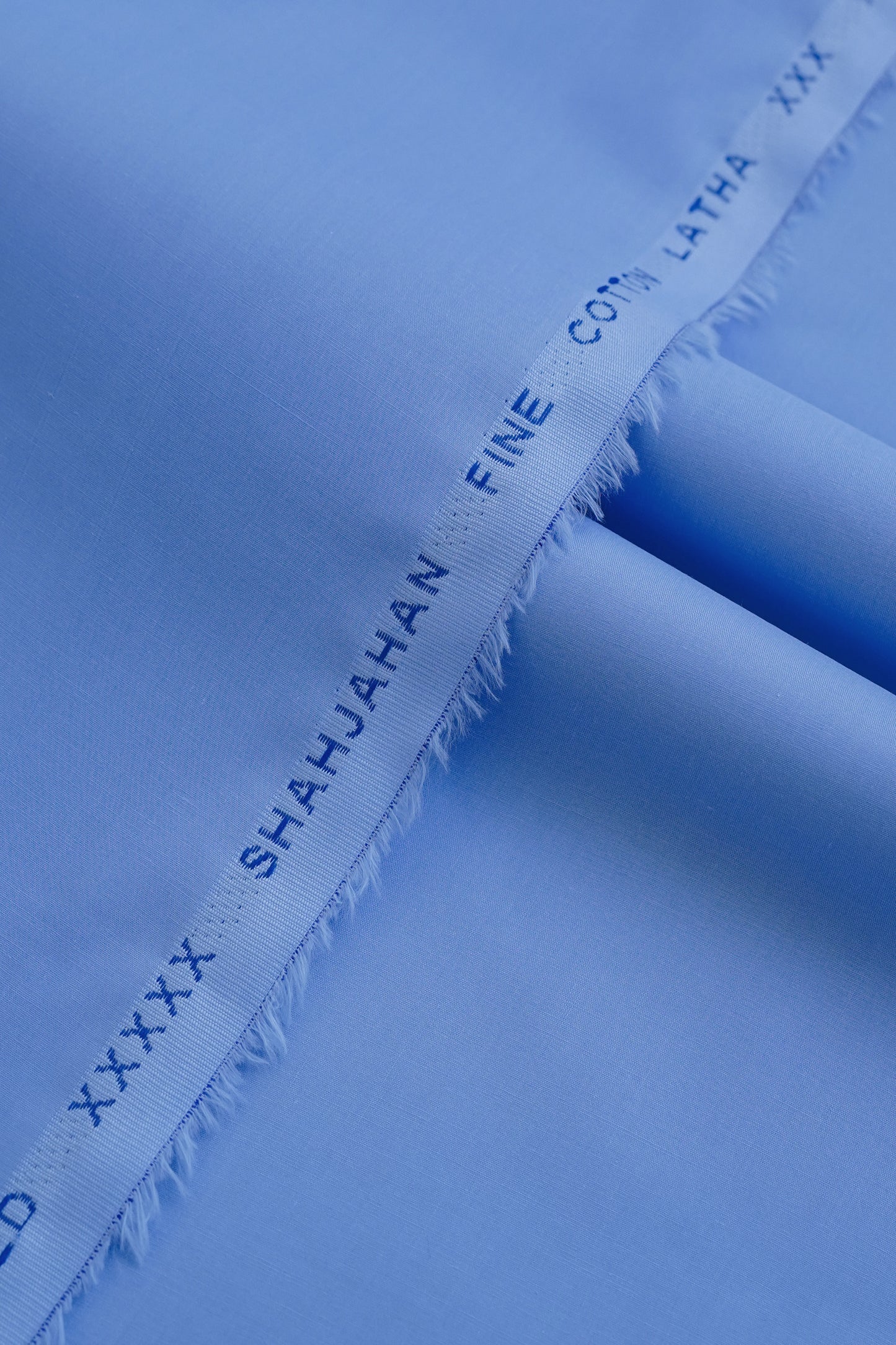 100%Shah Jahan Cotton Latha-Heaven Blue