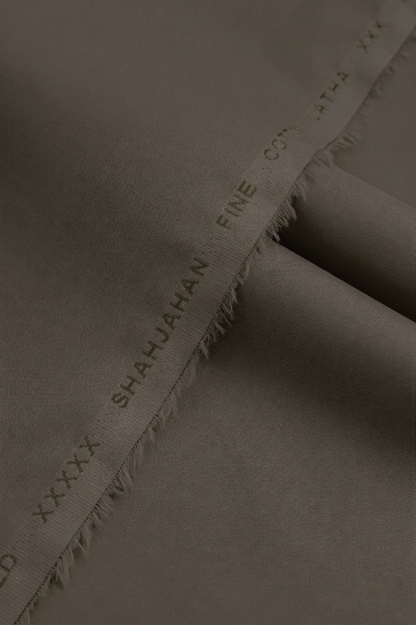 100%Shah Jahan Cotton Latha - Mocha