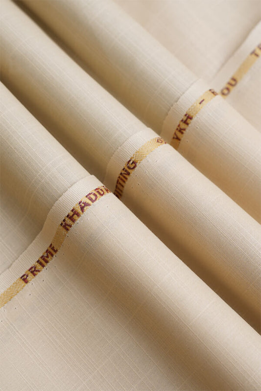 Slub Prime Khaddar-Pale Cream