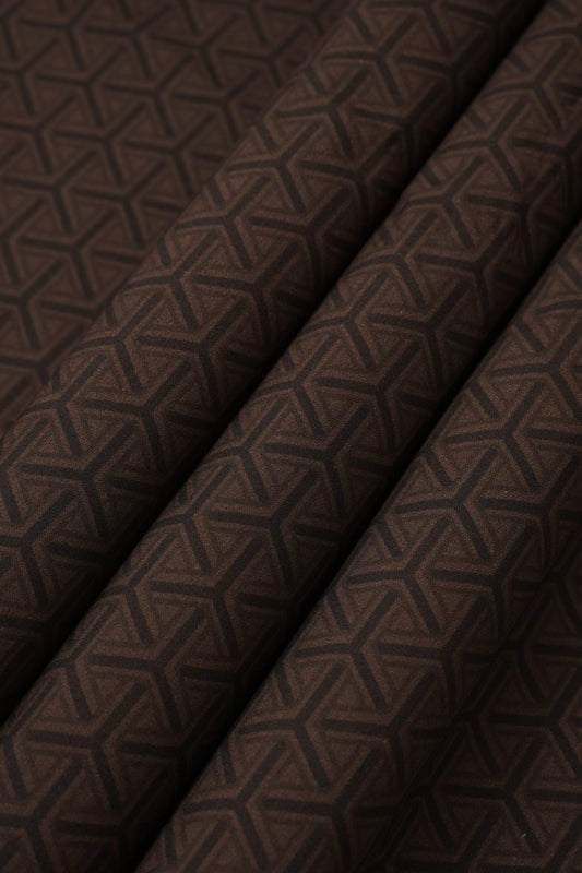 Digital Cotton kurta Coffee