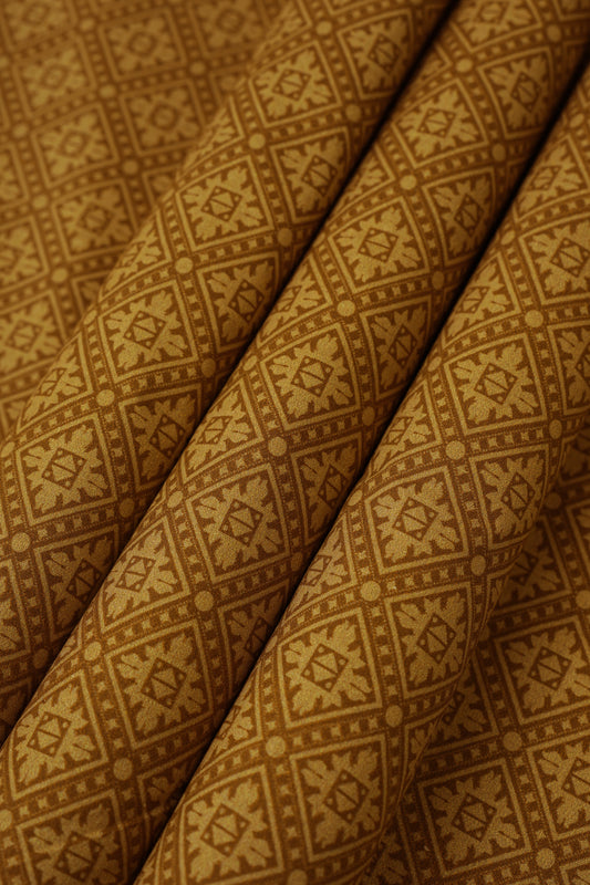 Digital Cotton kurta Brown