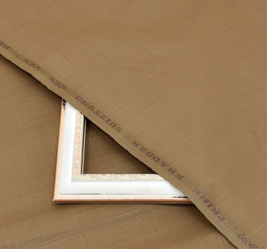 Slub Prime Khaddar- Golden Brown