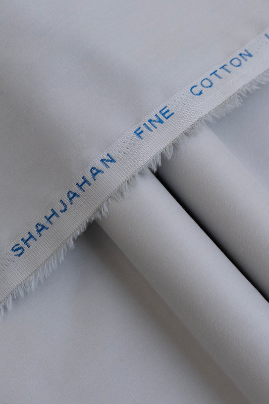 100%Shah Jahan Cotton Latha-Misty Silver