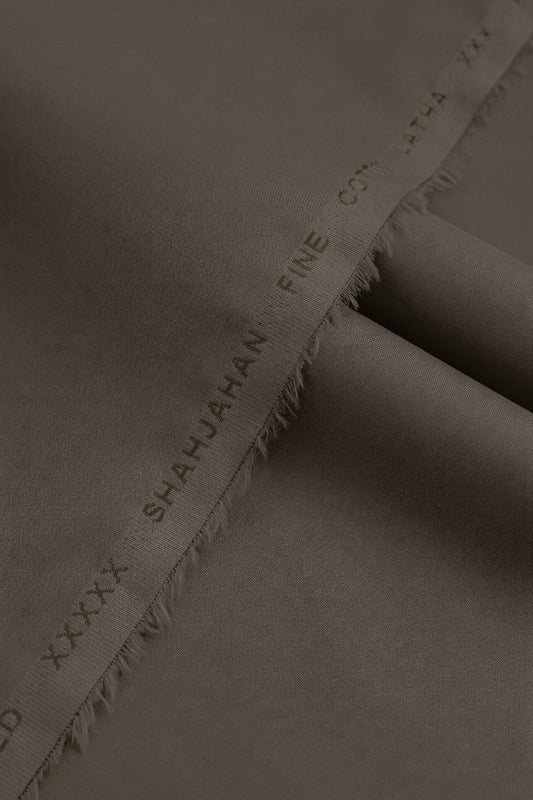 100%Shah Jahan Cotton Latha - Mocha
