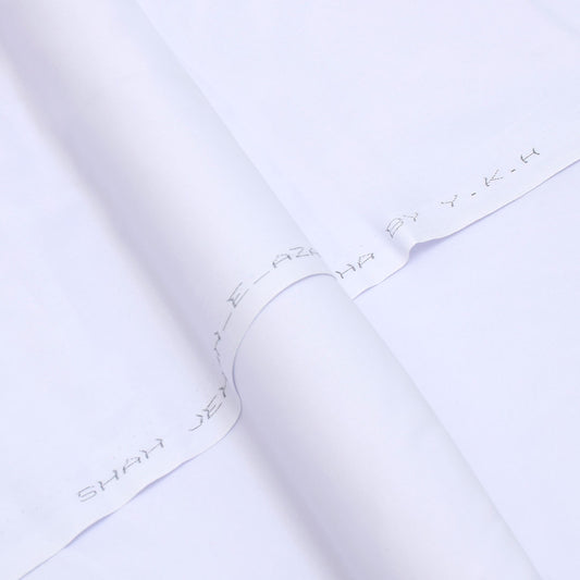 100%Shah Jahan Cotton Latha-White